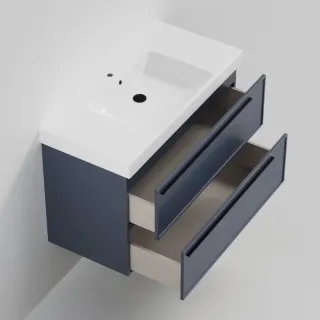 Тумба под раковину La Fenice Elba FNC-01-ELB-BG-100-2 синяя матовая 100 см